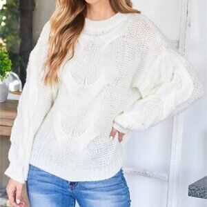 Contemporary  IVORY SWEATER